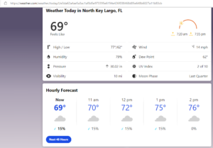 Wind Cancels Boat Tours Weather Report For Key Largo Florida Keys 